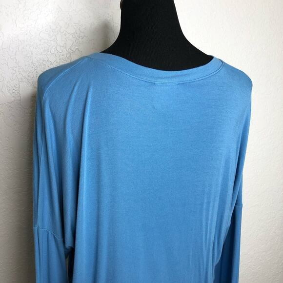 Cabi blue v neck long sleeve jersey knit top size Medium #6542 - Picture 9 of 12